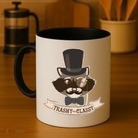 Fancy Trashy Classy Raccoon Coffee Mug thumb 4
