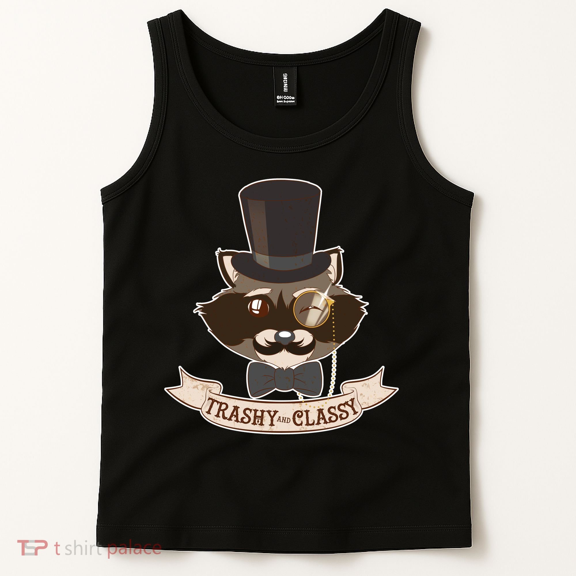 Fancy Trashy Classy Raccoon Tank Top