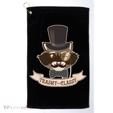 Fancy Trashy Classy Raccoon Golf Towel