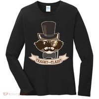 Fancy Trashy Classy Raccoon Women's Long Sleeve Shirt thumb 0