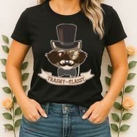 Fancy Trashy Classy Raccoon Women's T-Shirt thumb 2