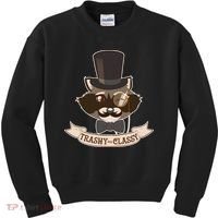 Fancy Trashy Classy Raccoon Kids Sweatshirt thumb 0