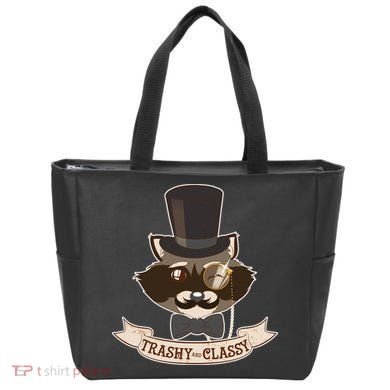 Fancy Trashy Classy Raccoon Tote Bag