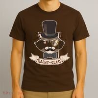 Fancy Trashy Classy Raccoon T-Shirt thumb 3