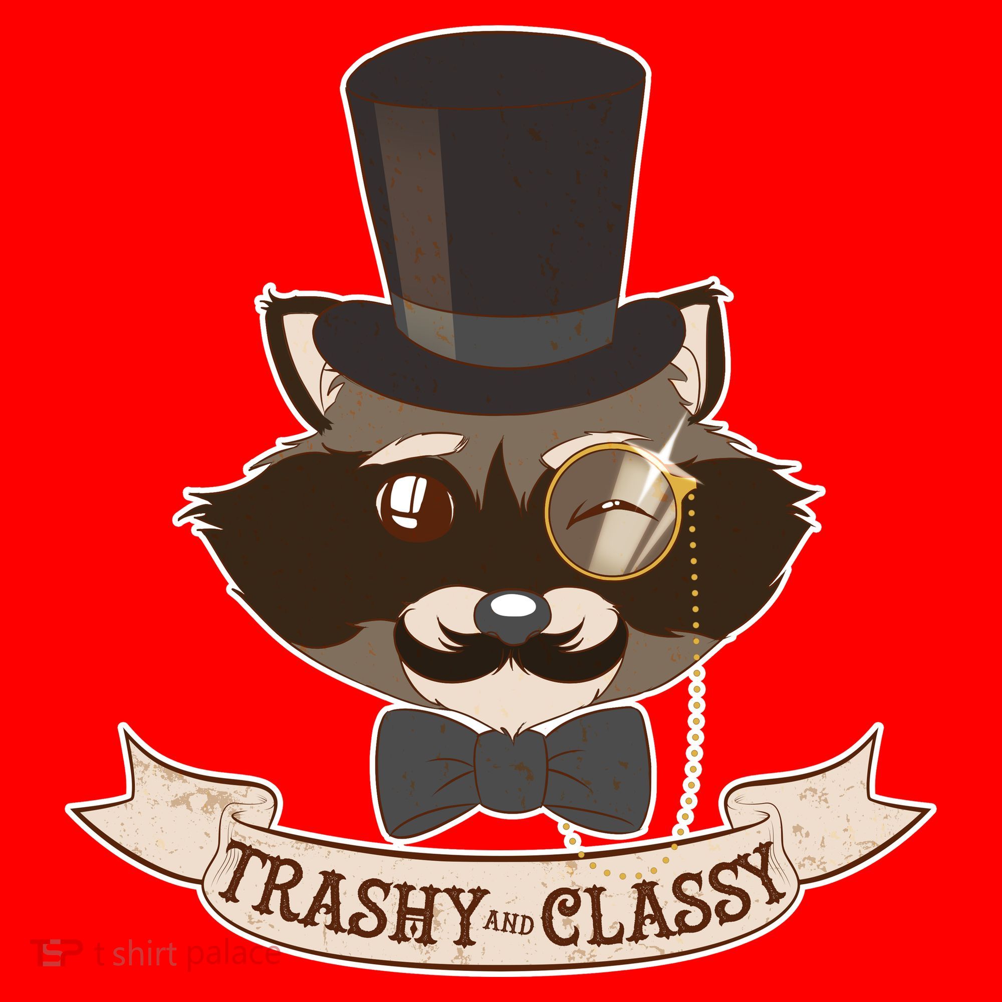Fancy Trashy Classy Raccoon Santa Hat