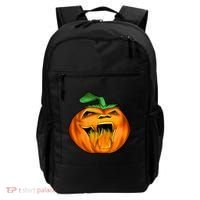 Fanged Fire Jack O' Lantern Pumpkin Halloween Backpack thumb 0