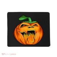 Fanged Fire Jack O' Lantern Pumpkin Halloween Mousepad thumb 0