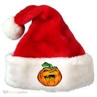 Fanged Fire Jack O' Lantern Pumpkin Halloween Santa Hat thumb 0