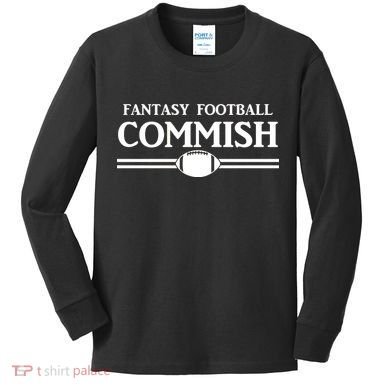 Fantasy Football Commish Kids Long Sleeve Shirt