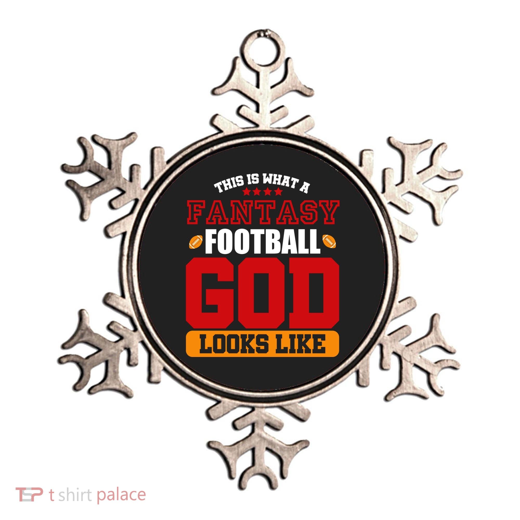 Fantasy Football God Ornament