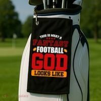 Fantasy Football God Golf Towel thumb 2