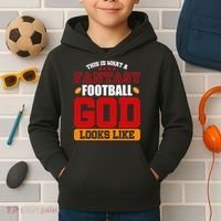 Fantasy Football God Kids Hoodie thumb 2