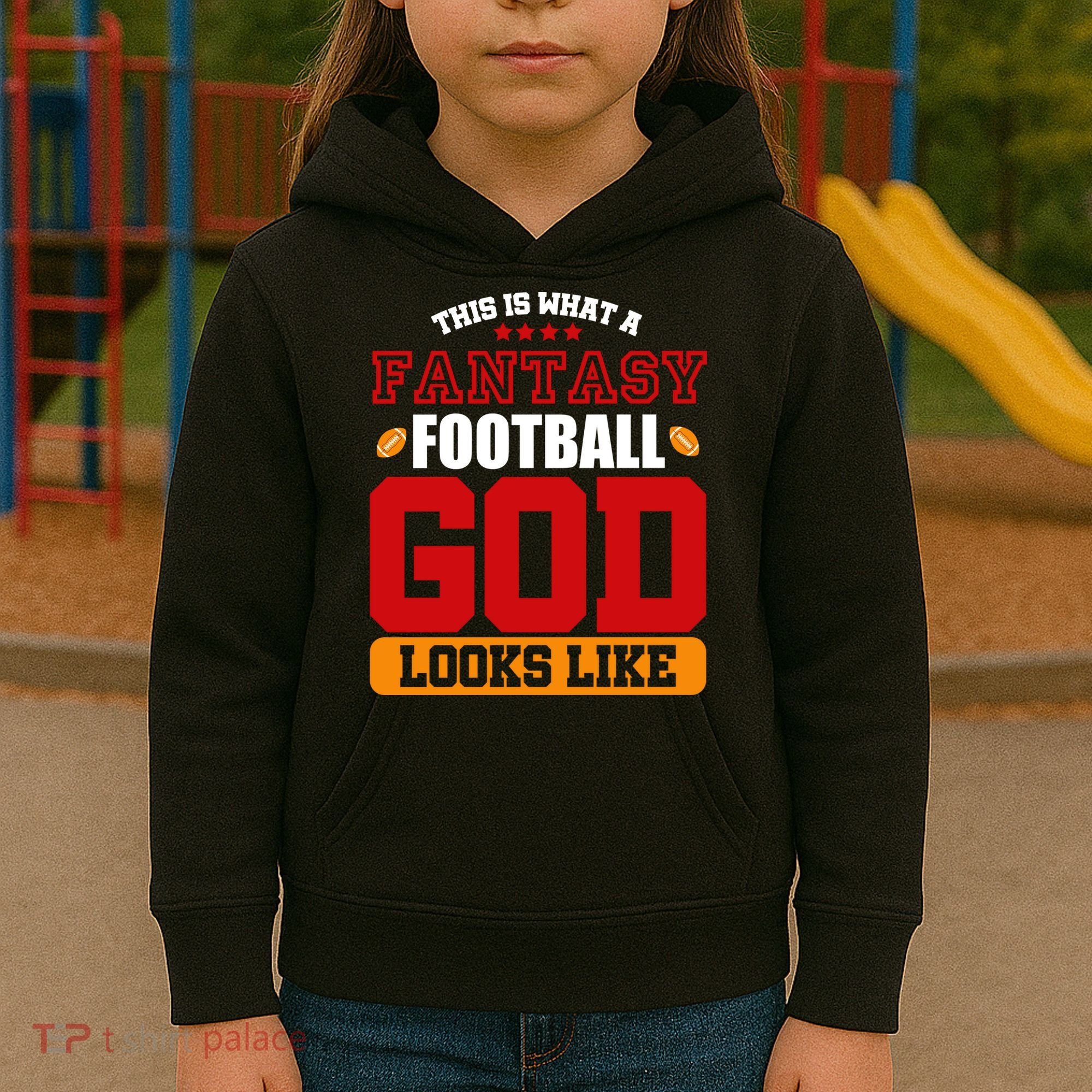 Fantasy Football God Kids Hoodie