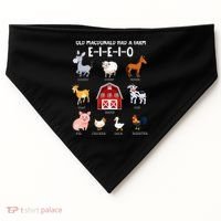 Farm Animals Old MacDonald Had A Farm EIEIO USA-Made Doggie Bandana thumb 0