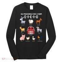 Farm Animals Old MacDonald Had A Farm EIEIO Long Sleeve Shirt thumb 0