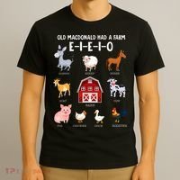 Farm Animals Old MacDonald Had A Farm EIEIO T-Shirt thumb 3