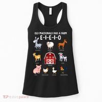 Farm Animals Old MacDonald Had A Farm EIEIO Women's Tank Top thumb 0