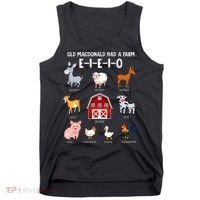 Farm Animals Old MacDonald Had A Farm EIEIO Tank Top thumb 0