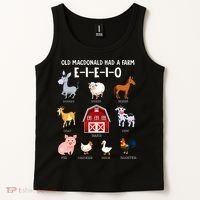 Farm Animals Old MacDonald Had A Farm EIEIO Tank Top thumb 2