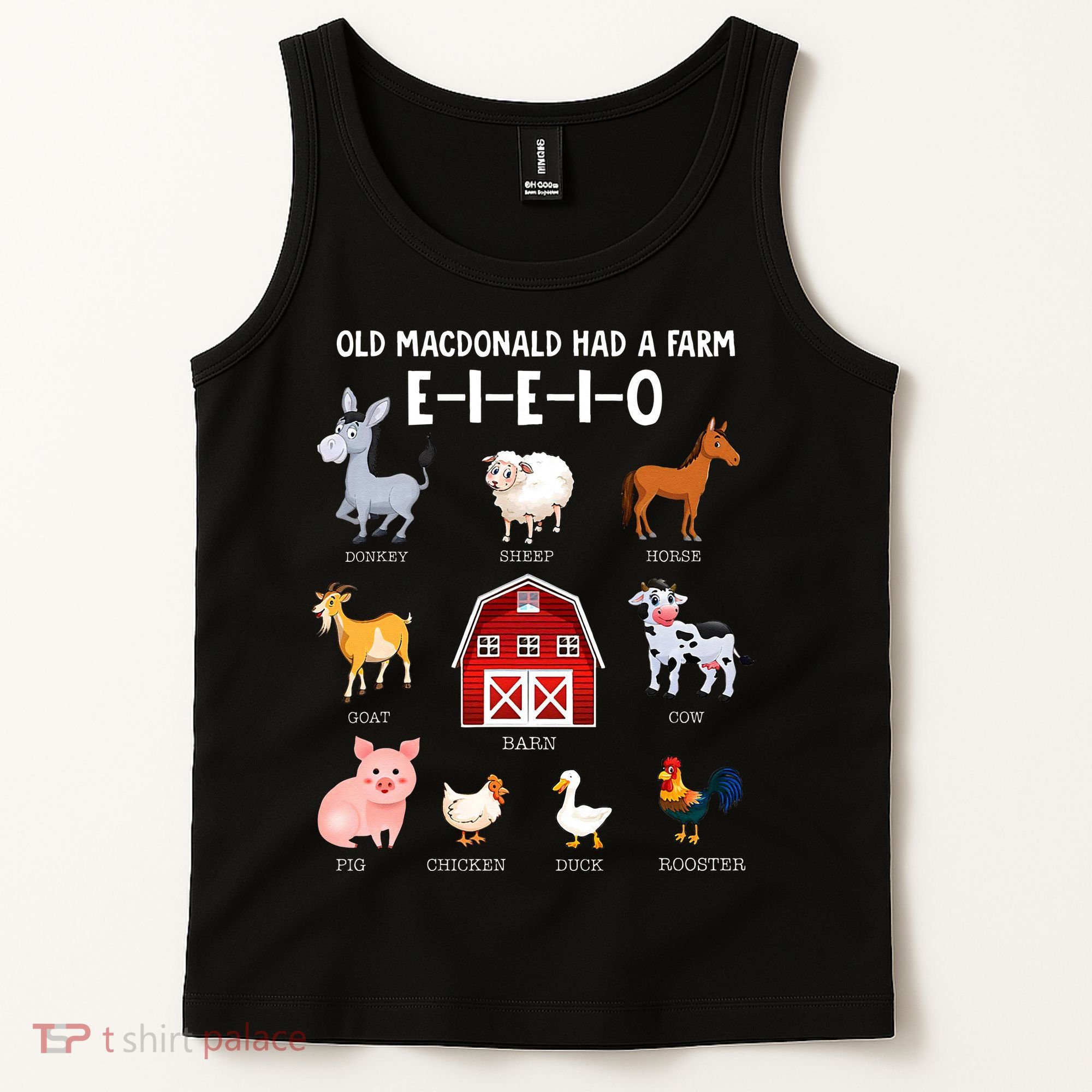 Farm Animals Old MacDonald Had A Farm EIEIO Tank Top
