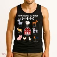 Farm Animals Old MacDonald Had A Farm EIEIO Tank Top thumb 3
