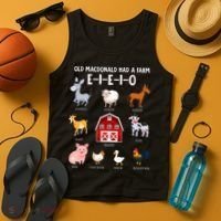 Farm Animals Old MacDonald Had A Farm EIEIO Tank Top thumb 4