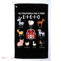 Farm Animals Old MacDonald Had A Farm EIEIO Golf Towel thumb 0