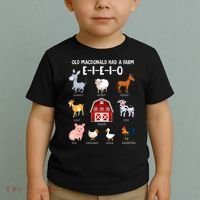 Farm Animals Old MacDonald Had A Farm EIEIO Toddler T-Shirt thumb 2