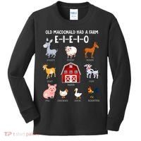 Farm Animals Old MacDonald Had A Farm EIEIO Kids Long Sleeve Shirt thumb 0