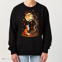 Fox And Owl Autumn Fall Women's Sweatshirt thumb 0