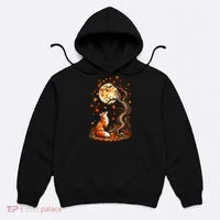Fox And Owl Autumn Fall Hoodie thumb 0