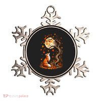 Fox And Owl Autumn Fall Ornament thumb 0