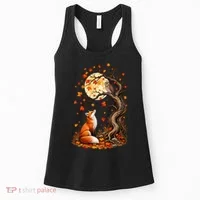 Fox And Owl Autumn Fall Women's Tank Top thumb 0