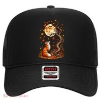 Fox And Owl Autumn Fall Hat thumb 0