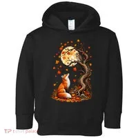Fox And Owl Autumn Fall Toddler Hoodie thumb 0