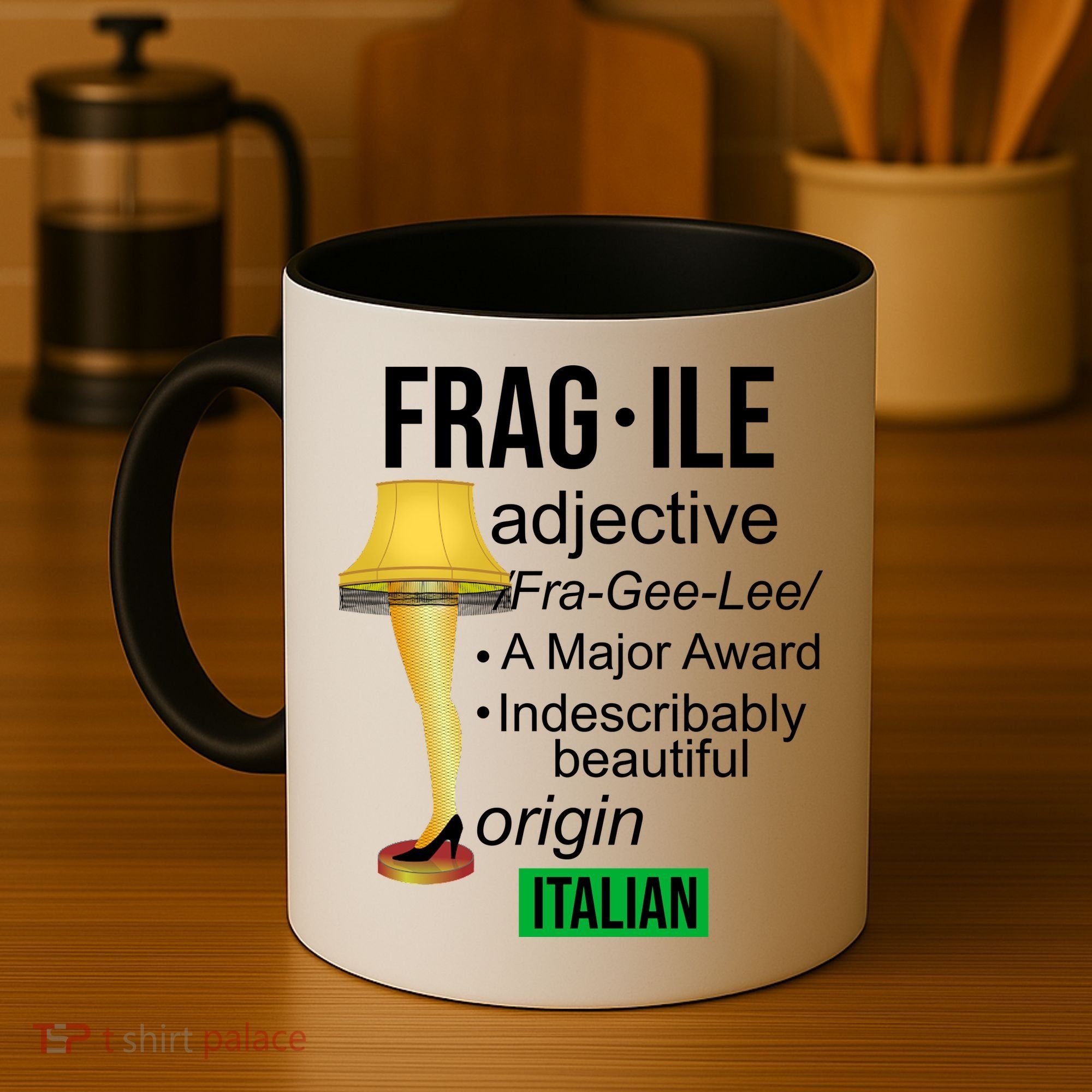 Fragile Adjective Origin Italian A Major Award Coffee Mug