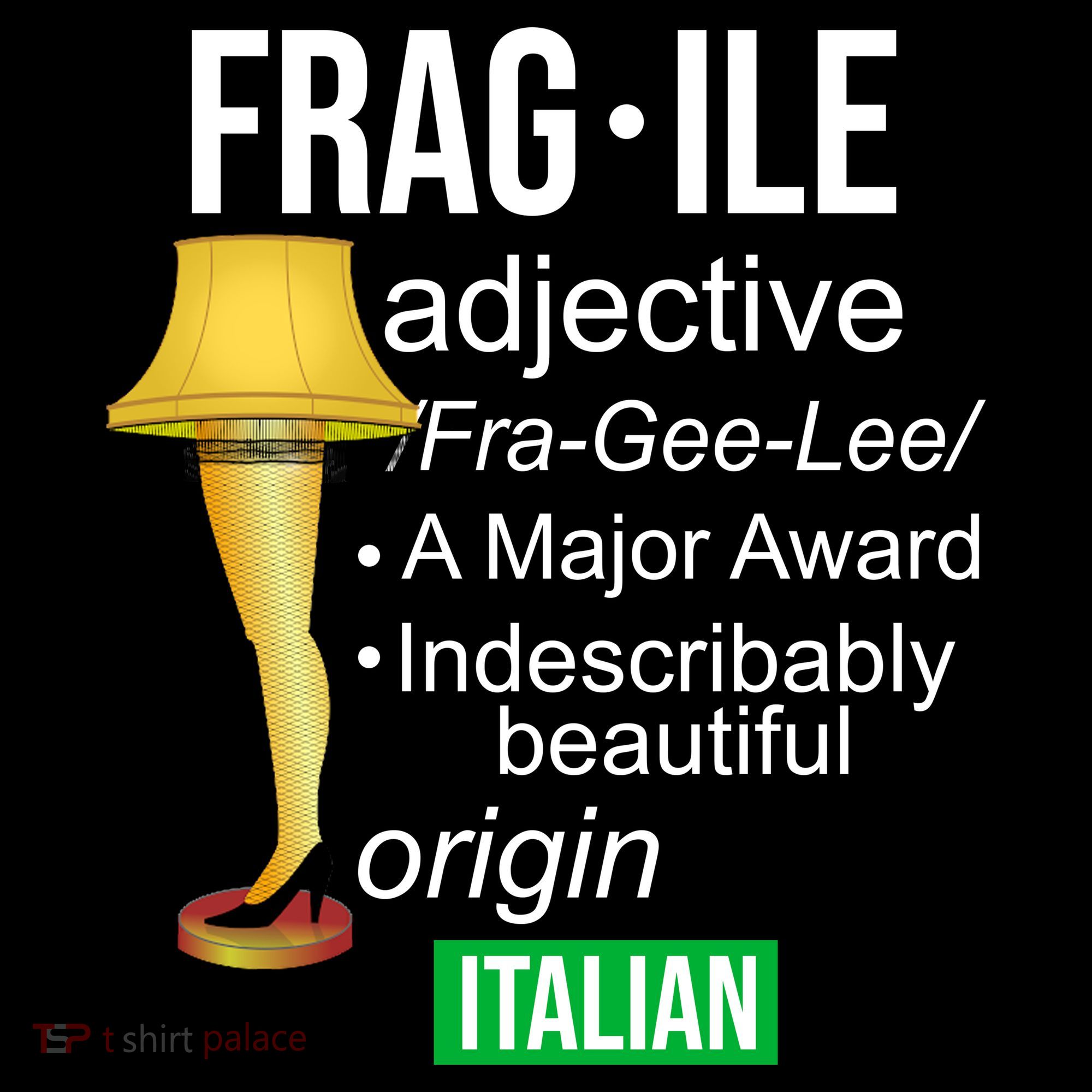Fragile Adjective Origin Italian A Major Award Women's Hoodie