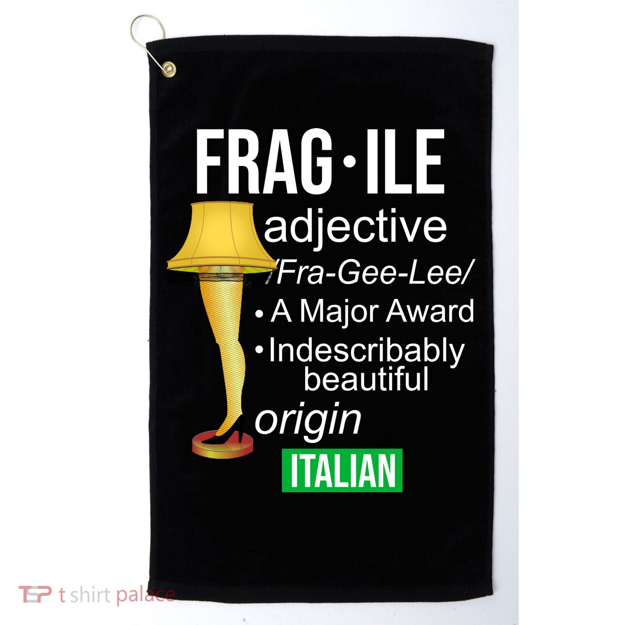 Fragile Adjective Origin Italian A Major Award Golf Towel