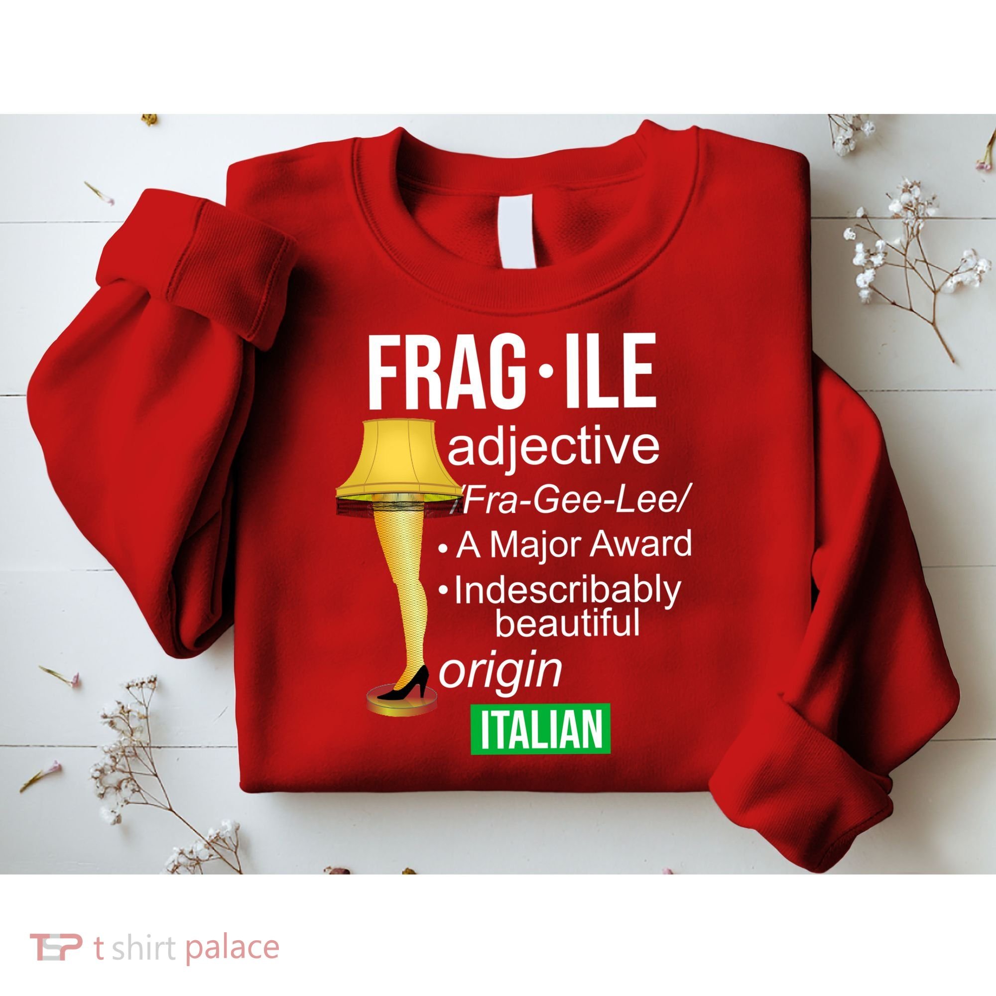 Fragile Adjective Origin Italian A Major Award Sweatshirt