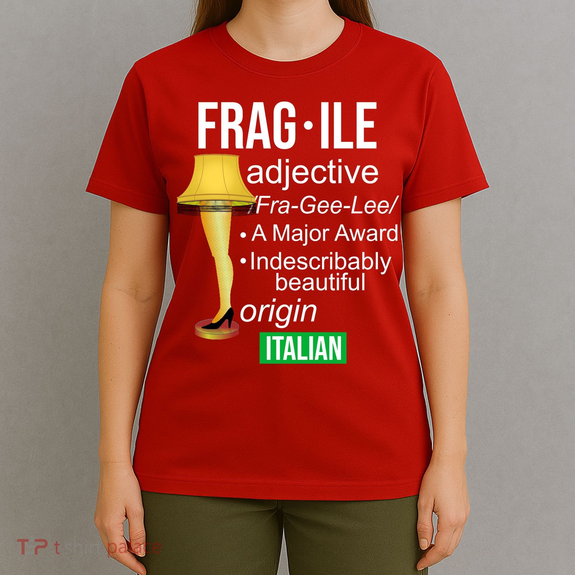 Fragile Adjective Origin Italian A Major Award T-Shirt