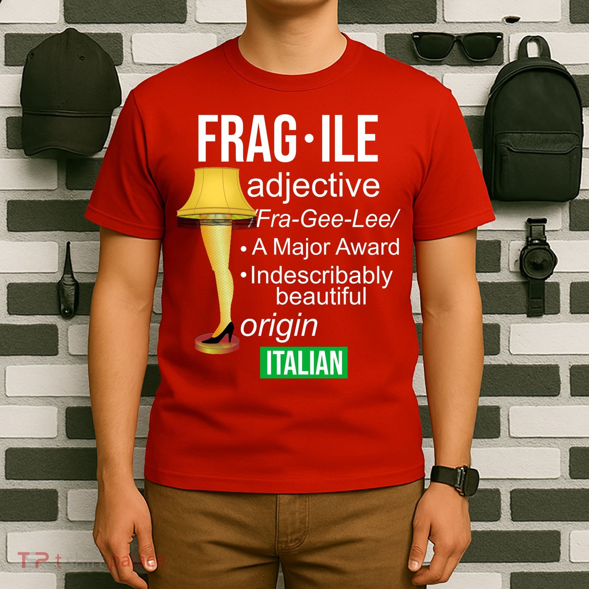 Fragile Adjective Origin Italian A Major Award T-Shirt