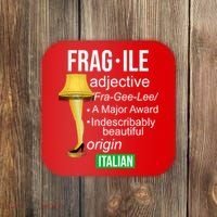 Fragile Adjective Origin Italian A Major Award Coaster thumb 0