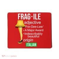 Fragile Adjective Origin Italian A Major Award Mousepad thumb 0