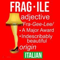 Fragile Adjective Origin Italian A Major Award Ornament thumb 1