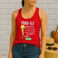 Fragile Adjective Origin Italian A Major Award Women's Tank Top thumb 2