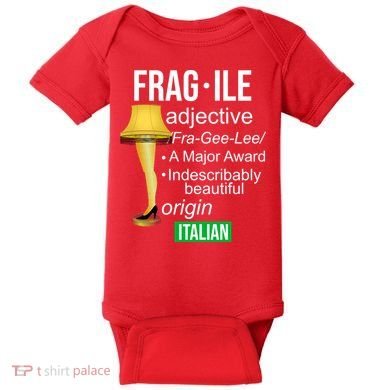 Fragile Adjective Origin Italian A Major Award Baby Bodysuit