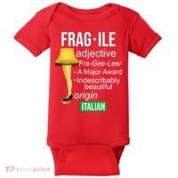Fragile Adjective Origin Italian A Major Award Baby Bodysuit thumb 0