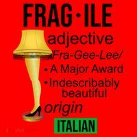 Fragile Adjective Origin Italian A Major Award Santa Hat thumb 1
