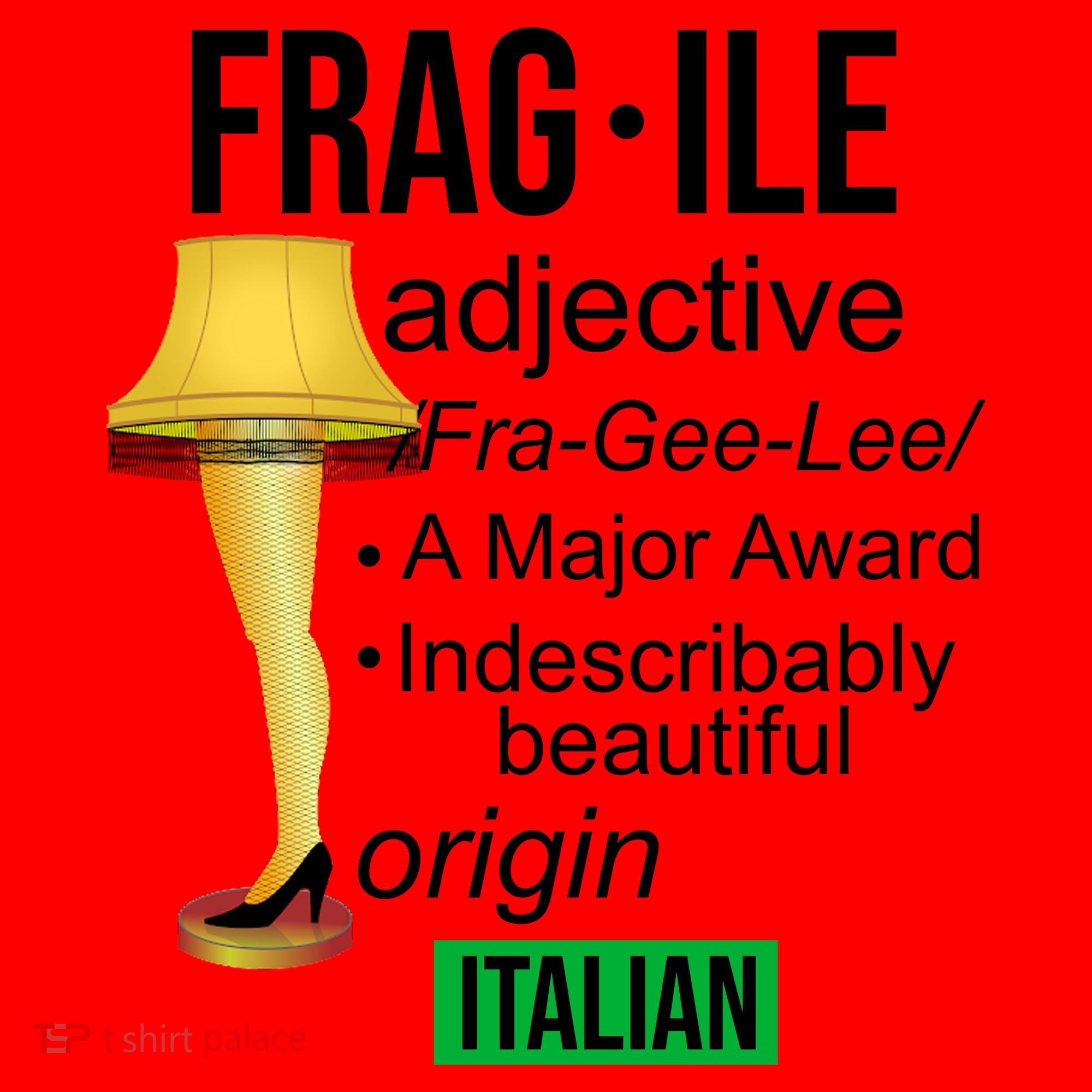 Fragile Adjective Origin Italian A Major Award Santa Hat