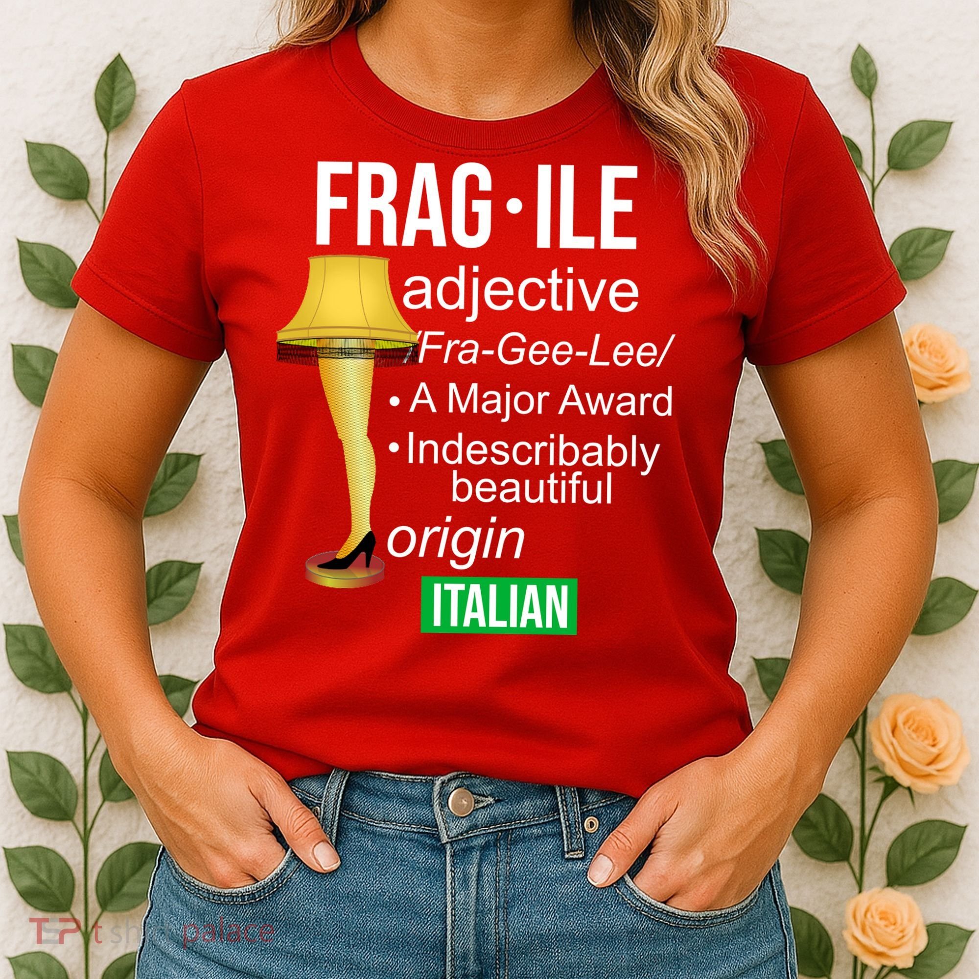 Fragile Adjective Origin Italian A Major Award Women's T-Shirt